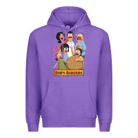 Purple bobs family portrait Premium Hoodie - lanVoArt