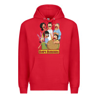 Red bobs family portrait Premium Hoodie - lanVoArt