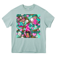 Arona Hairdresser Gnomes With Hearts And Pearls With Leopard Heavy Core Tee - BundleAndBundleShop
