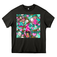 Asphalt Hairdresser Gnomes With Hearts And Pearls With Leopard Heavy Core Tee - BundleAndBundleShop