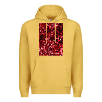Antique Gold red glitter party sequins Premium Hoodie - lanVoArt