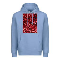 Colony Blue red glitter party sequins Premium Hoodie - lanVoArt