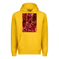 Lemon red glitter party sequins Premium Hoodie - lanVoArt