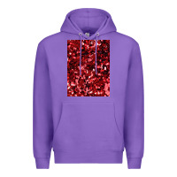 Purple red glitter party sequins Premium Hoodie - lanVoArt
