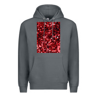 Rock red glitter party sequins Premium Hoodie - lanVoArt