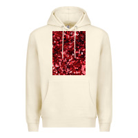 Sandshell red glitter party sequins Premium Hoodie - lanVoArt