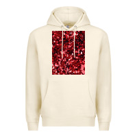 Tofu red glitter party sequins Premium Hoodie - lanVoArt
