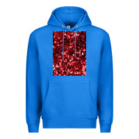 True Royal red glitter party sequins Premium Hoodie - lanVoArt
