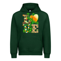 Forest Green st.patricks nurse love heart stethoscope Urban Hoodie - BarkalooDesign