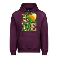Mauve Wine st.patricks nurse love heart stethoscope Urban Hoodie - BarkalooDesign