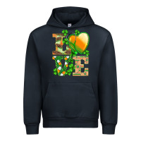 Navy st.patricks nurse love heart stethoscope Urban Hoodie - BarkalooDesign