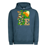 Pigment Midnight Navy st.patricks nurse love heart stethoscope Urban Hoodie - BarkalooDesign