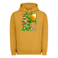 Pigment Peanut Butter st.patricks nurse love heart stethoscope Urban Hoodie - BarkalooDesign
