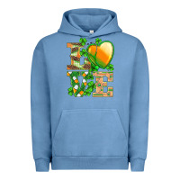 Pigment Pebble Blue st.patricks nurse love heart stethoscope Urban Hoodie - BarkalooDesign