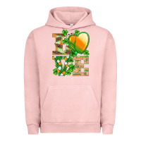 Pigment Salmon st.patricks nurse love heart stethoscope Urban Hoodie - BarkalooDesign
