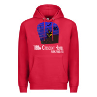 Cardinal 1886 Crescent Hotel Eureka Springs Arkansas USA Halloween Haunted Bat  Premium Hoodie - lanVoArt