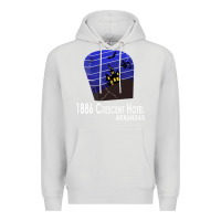 Dove Grey 1886 Crescent Hotel Eureka Springs Arkansas USA Halloween Haunted Bat  Premium Hoodie - lanVoArt