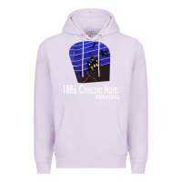 Lilac 1886 Crescent Hotel Eureka Springs Arkansas USA Halloween Haunted Bat  Premium Hoodie - lanVoArt