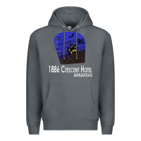 Rock 1886 Crescent Hotel Eureka Springs Arkansas USA Halloween Haunted Bat  Premium Hoodie - lanVoArt