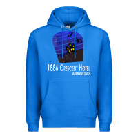 True Royal 1886 Crescent Hotel Eureka Springs Arkansas USA Halloween Haunted Bat  Premium Hoodie - lanVoArt
