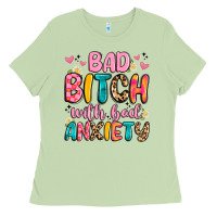 Matcha bad bitch with bad anxiety Ladies Tee - Artiststas