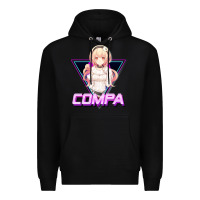 Black hyperdimension neptunia (compa aesthetic) Premium Hoodie - lanVoArt