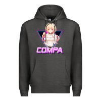 Charcoal Heather hyperdimension neptunia (compa aesthetic) Premium Hoodie - lanVoArt