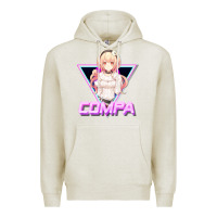 Oatmeal Heather hyperdimension neptunia (compa aesthetic) Premium Hoodie - lanVoArt