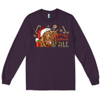 Plum merry christmas yall Long Sleeve Tee - CowGirlArtShop