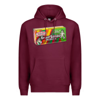 Burgundy old school fruit stripe gum Premium Hoodie - lanVoArt