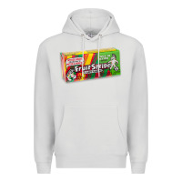 Dove Grey old school fruit stripe gum Premium Hoodie - lanVoArt