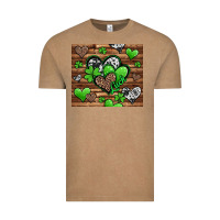 Vintage Coffee St. Patrick's Day hearts Vintage Tee - Jasminsmagicworld