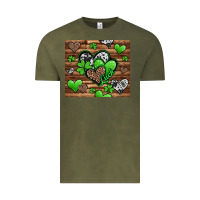 Vintage Olive St. Patrick's Day hearts Vintage Tee - Jasminsmagicworld