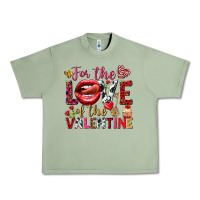 Oil Green For the love of the Valentine Urban Heavy Tee - HowdyJamesFarm