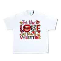 White For the love of the Valentine Urban Heavy Tee - HowdyJamesFarm