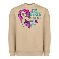 Mushroom This Girls Fought and Won Cancer Heavyweight Sweatshirt - BundleAndBundleShop