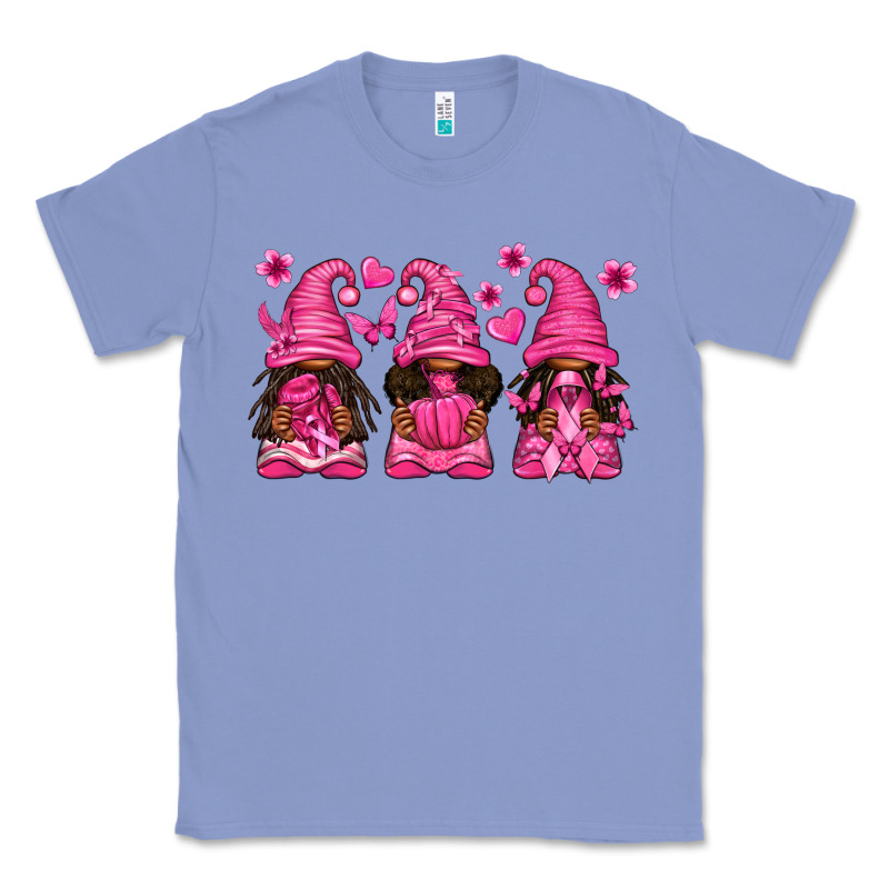 Breast Cancer Afro Gnomies Classic Tee by texasbilliewilder | Teevron