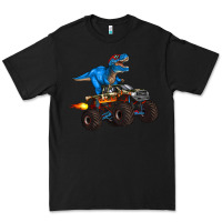 Black monster truck and  t rex dinosaur Premium Tee - Artiststas