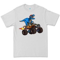Dove Grey monster truck and  t rex dinosaur Premium Tee - Artiststas