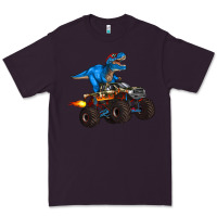 Plum monster truck and  t rex dinosaur Premium Tee - Artiststas