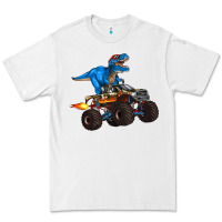 White monster truck and  t rex dinosaur Premium Tee - Artiststas