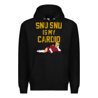 Black Futurama Snu Snu Is My Cardio GIFT Premium Hoodie - lanVoArt