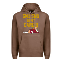 Chestnut Futurama Snu Snu Is My Cardio GIFT Premium Hoodie - lanVoArt