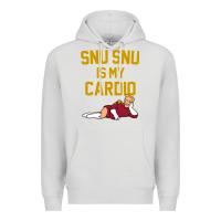 Dove Grey Futurama Snu Snu Is My Cardio GIFT Premium Hoodie - lanVoArt