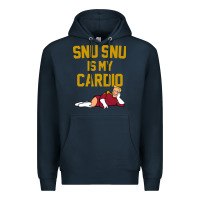 Navy Futurama Snu Snu Is My Cardio GIFT Premium Hoodie - lanVoArt