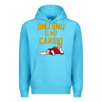 Ocean Blue Futurama Snu Snu Is My Cardio GIFT Premium Hoodie - lanVoArt