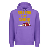 Purple Futurama Snu Snu Is My Cardio GIFT Premium Hoodie - lanVoArt