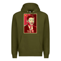 Army Green chairman xi jinping chinese communist party president china patriotic Premium Hoodie - lanVoArt