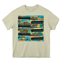 Mossy Hairdresser Parting Comb With Leopard And Glitter Seamless Pattern Bbs Heavy Core Tee - BundleAndBundleShop