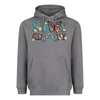 Storm stay groovy with butterfly peace sign and flowers Heavyweight Hoodie - Artiststas